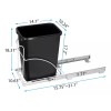 ghgfh Rieles Cocina Contenedor Bote Basura Extraíble Gabinete