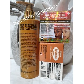 Mgc Philippines 3pc. Set: Pure Egyptian Maxitone  Lotion, Multi Purpose Face Cream & 1 Soap