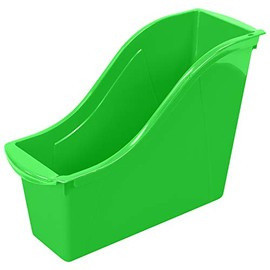 Storex Interlocking Book Bin, Small, 11-3/4 x 4-1/2 x 8-1/2 Inches, Green