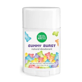 Natural Deodorant for Kids & Teens, Aluminum Free, Paraben Free, Hypoallergenic Deodorant, Gummy Burst (1.76oz) - Color: Gummy Burst, Style: 1-Pack