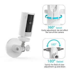 Magnetic Mount for Ring Indoor Cam 2nd Gen/1st Gen/Stick Up Cam and More 1/4’’ Cameras(White,1 Pack)