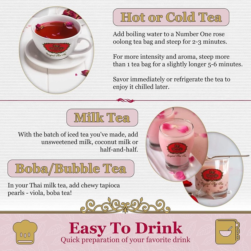 ChaTraMue Brand, Rose Tea Original Thai Tea(Mix), Size 150g