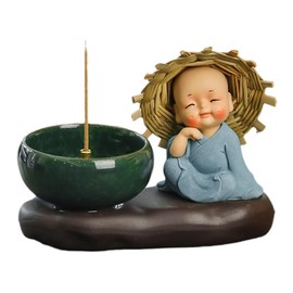 Incense Stick Holder, Biluer Incense Bowl Incense Holder Monk Aromatherapy Holder