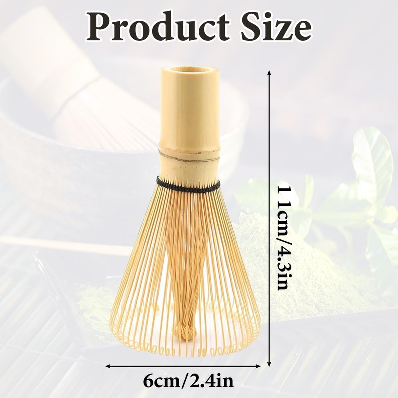 Bamboo Matcha Whisk Set – Traditional Matcha Whisk, Ideal for