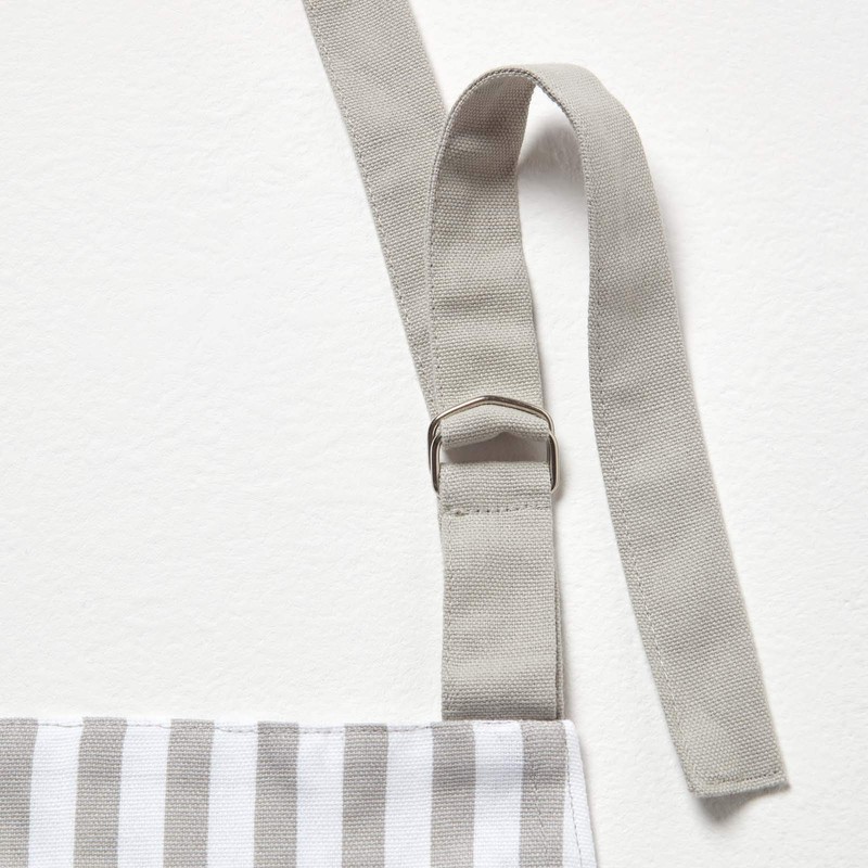 Homescapes 100% Pure Cotton Apron Washable Kitchen Apron with Pouch