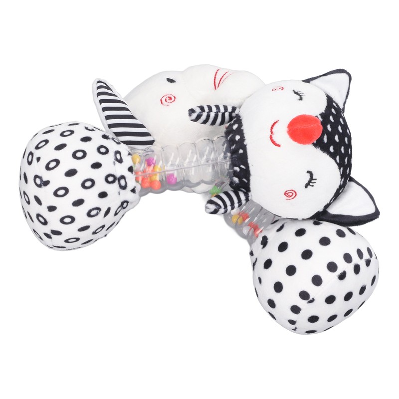 2pcs Baby Hand Rattle Toys Cartoon Stuffed Animal Shaped PP