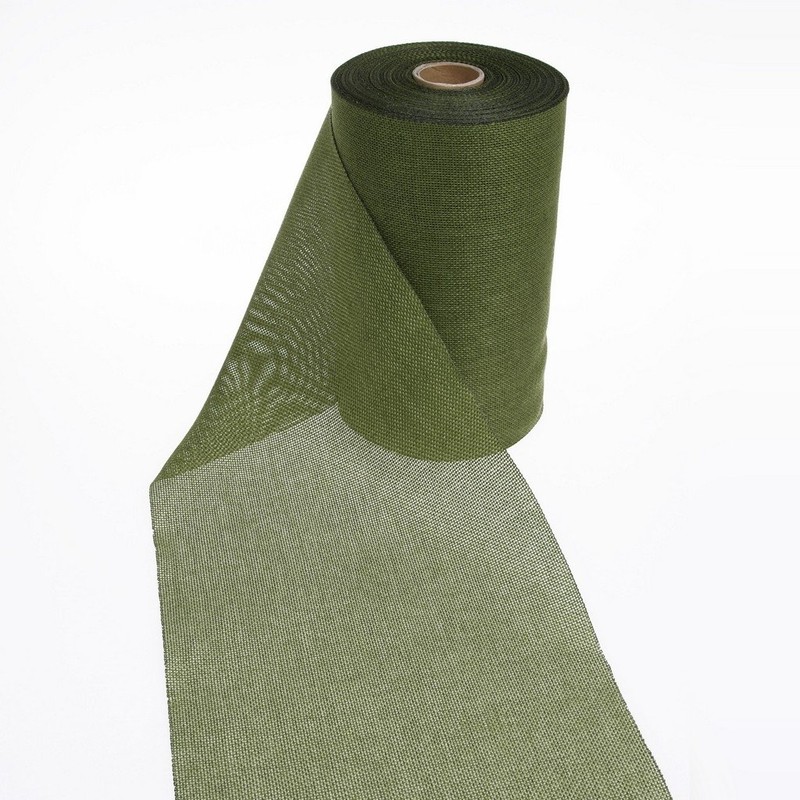 Deko AS GmbH Table Runner, Polyester, Olive, 20 cm x