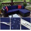 TECOSARA Outdoor Cushion Covers Replacement 10 Pcs Patio Cushion Covers