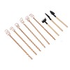 6PCS Electroculture Plant Stakes 10 Inch Natural Wood Stake Wrapped