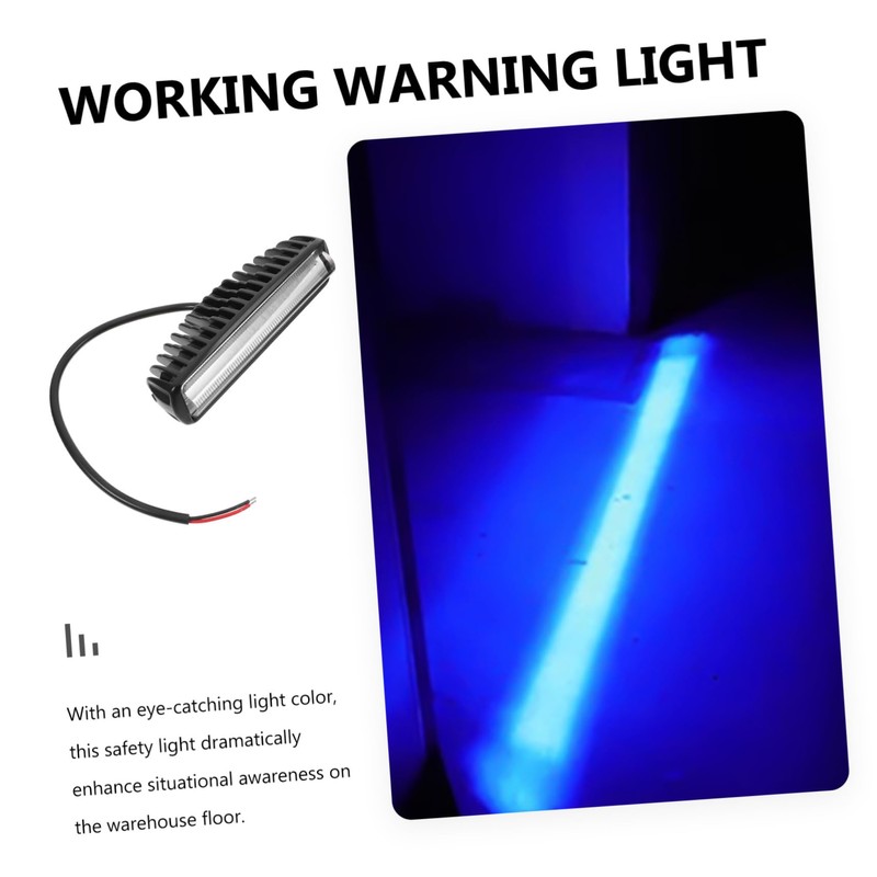 ABOOFAN Blue LED Forklift Safety Light Bar Non Glare Straight