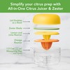Tovolo All-in-1 Citrus Juicer and Zester Set, White & Yellow