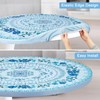 Round Tablecloth Fitted Elastic Table Cover Waterproof Table Cloth for