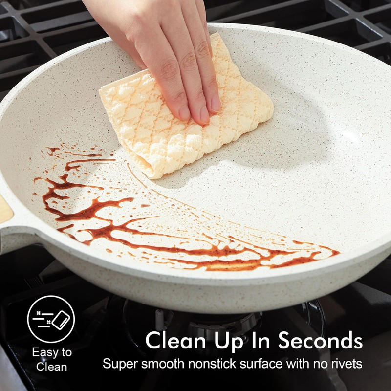 SENSARTE Nonstick Ceramic Frying Pan Skillet, 8-Inch Omelet Pan, Healthy