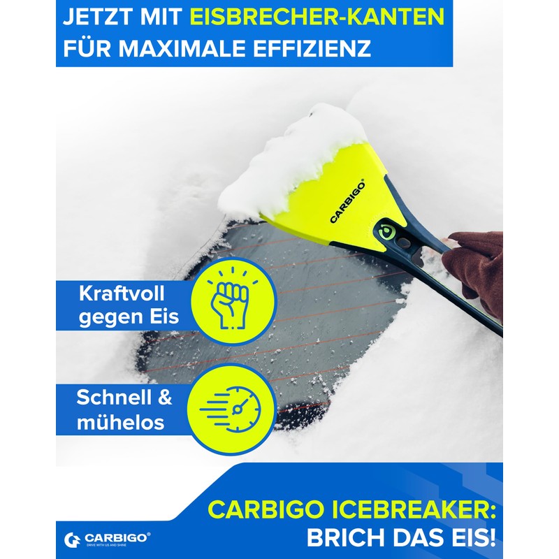 Carbigo Ice Scraper I Compact Ice Scraper Car up to