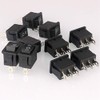 Gebildet 20Pcs 250V-110V-36V-24V-12V/6A SPDT 3 Pins 3 Position ON/Off/ON Black