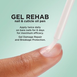 Sally Hansen Gel Rehab Nail Repair Serum, Trattamento per unghie, Gel smalto Riparazione dei danni