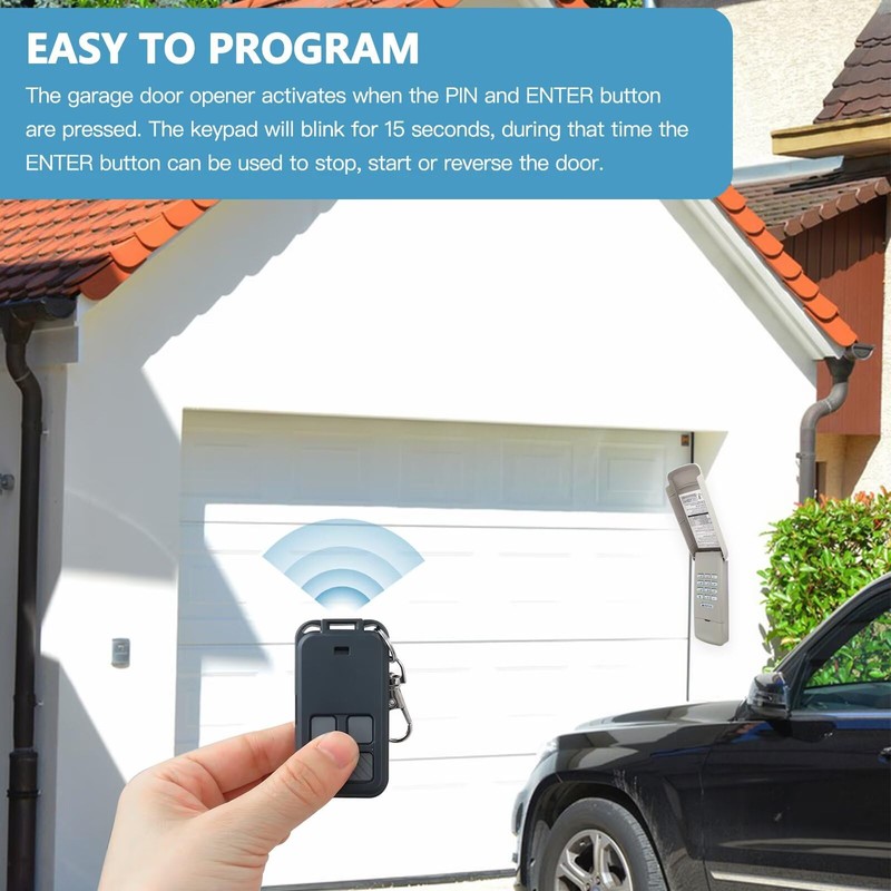 Garage Door 877MAX Opener Keypad and 893MAX Remotes Fit for