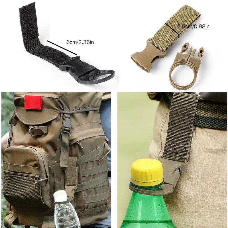 48PCS Tactical Gear Clip Set Molle Webbing Attachments for Backpack
