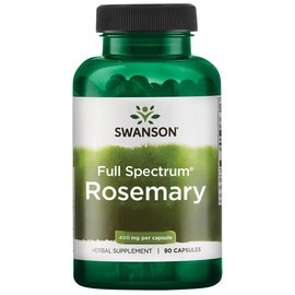 Swanson Swanson Full Spectrum Rosemary - Herbal Supplement Promoting Immune Health Support - Natural Formula to Help Defend The Body & Support Overall Wellness - (90 Capsules, 400mg Each)