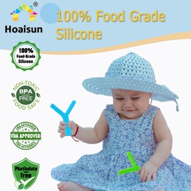 Sensory Chew Toys for Autistic Children, 2 Pack Chewy Sticks Tubes Oral Motor Tools for Humans, Silicone Baby Teething Toys for Kids with Autism, ADHD, SPD, Biting, Nursing, Fidget or Special Needs