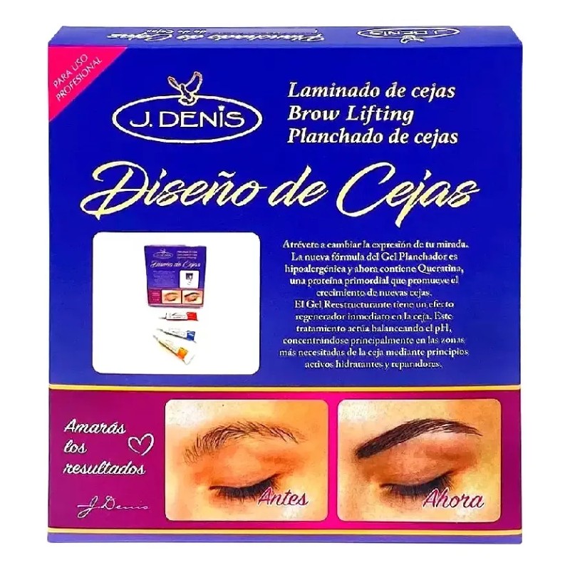 Kit Diseño De Cejas Y Planchado Profesional J Denis®