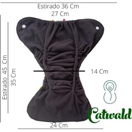 Catwald Pañales Ecológicos para Bebe Recien Nacido y Prematuro, Pañal ecológico de Tela Reutilizable y lavable para Bebé con Inserto de microfibra, Diseñado especialmente para bebés Recien nacidos y Prematuros con ajuste Perfecto para tu Bebé Recien Naci
