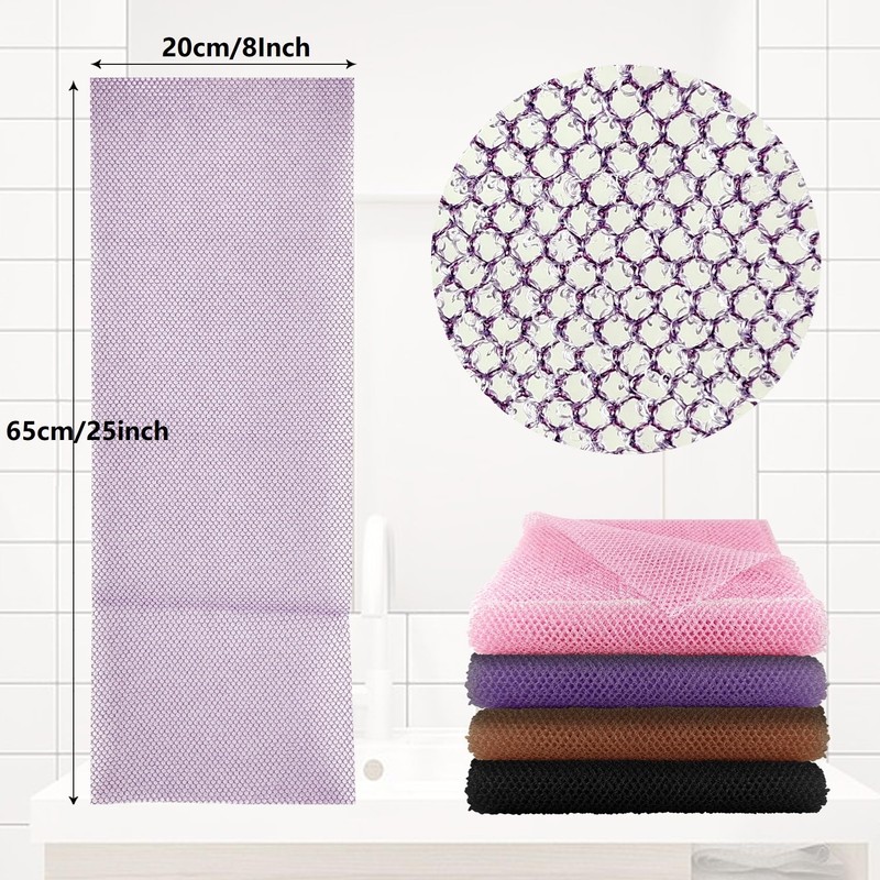2 Pack African Net Sponge, 8 * 25 Inches Bath
