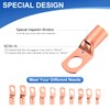 150Pcs Copper Wire Lugs, Battery Cable Ends AWG 2 4