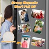 SUNEZLGO 4 Pack- Acrylic Fridge Magnetic Frame, Acrylic Photo Picture