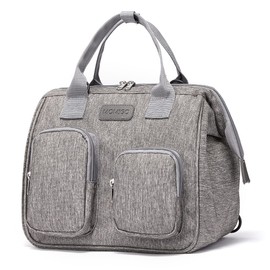 Diaper Bag Backpack- Baby Waterproof Multi-Function Mini Smart Diaper Bag Backpack Baby Messenger for Outdoor & Working Mothers, Medium Size (Grey)