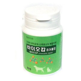 Biocap Chewable Gut Health Enzyme Supplement 60 Tablets Dogs Cats / 바이오캅 츄어블 장건강 효소제 60정 강아지 고양이