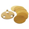 com-four® 7 Piece Coasters Set with Holder - Stainless Steel