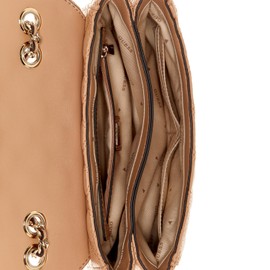 GUESS Giully Two Compartment Convertible Flap Beige, beige