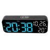 Digital Clock Dual Display Voice Control 3 Adjustable Brightness Date
