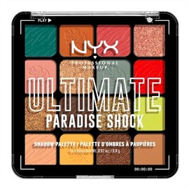 NYX Professional Makeup Ultimate Shadow Palette, Tono Paradise Shock  16 tonos de alta pigmentación, acabados mate, satinado y metalizado, larga...   
