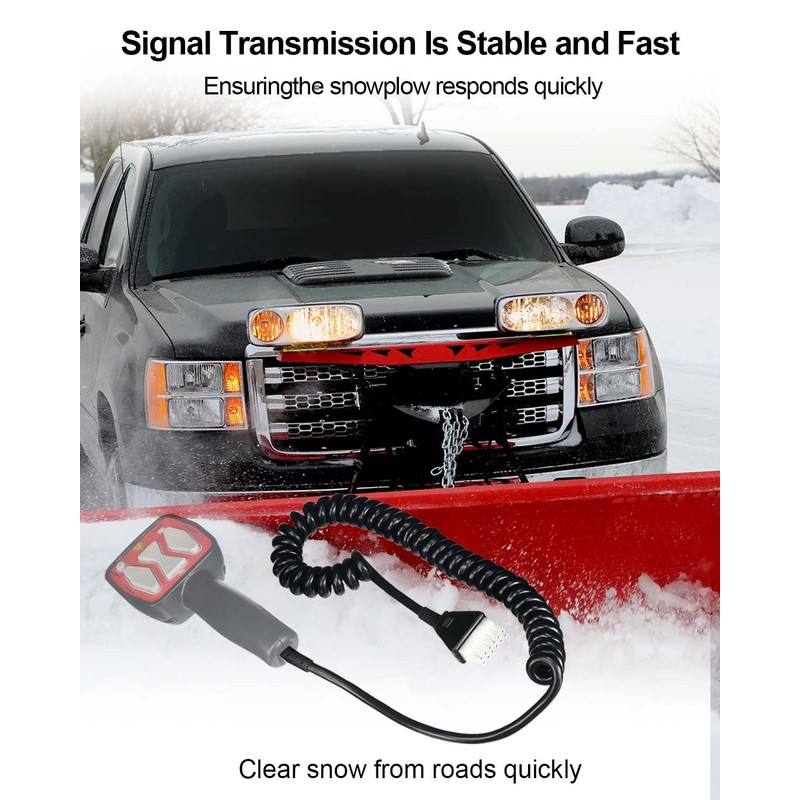 Qnbes 6 Pin Snow Plow Handheld Controller Cable Cord Fit