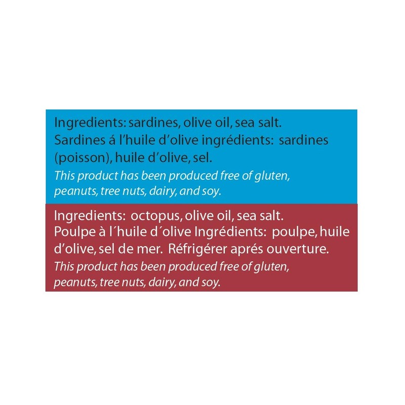 Matiz Sardines and Octopus Pulpo in Olive oil (Variety Pack