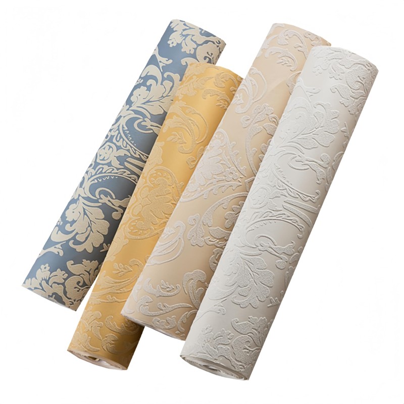mwpqbd European 3D Wallpaper TV Background Relief Thickened Non-self-Adhesive Non-Woven