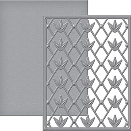 Spellbinders Floral Trellis Card Creator Die, Metal, Brown