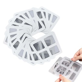 SULIUDAJI Pack of 60 Shower Strainer Drain Hair, Disposable Hair Strainer Shower Floor Drain Sticker, To Prevent Clogged Drains, For Bathroom Accessories, Home Essentials For Sink, Bathtub, Kitchen