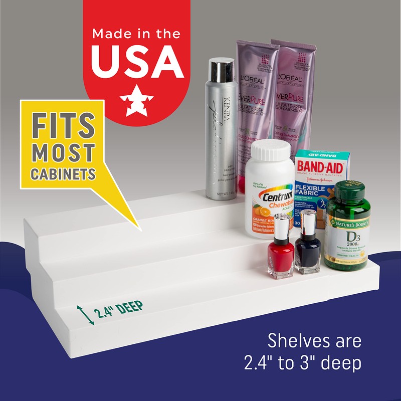 Dial Industries 3 Tier Adjustable Canned Goods Shelves for Kitchen