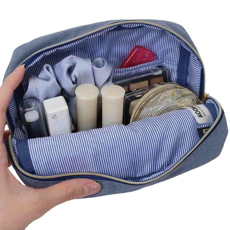 Marushin 1425025300 Moomin Pouch, Quilted Blue, Character, Small Items, Cosmetics,