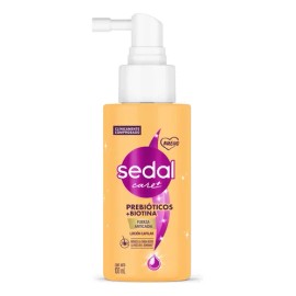 Sedal Loción Capilar Prebióticos  Biotina, ayuda a reducir la caída del cabello dejándolo más fuerte y resistente 100 ml                              