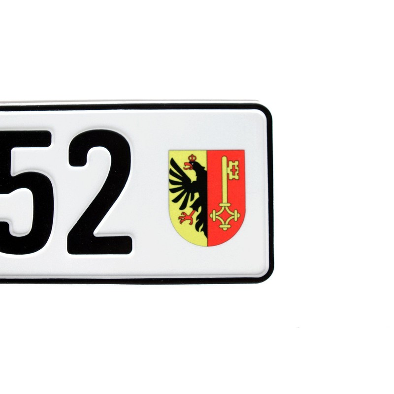Switzerland European License Plate - Random Characters