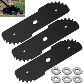 DECKMAN 3 Pack EB-007 Edge Hog Heavy-Duty Edger Replacement Blade Compatible with Black Decker Heavy Edge Hog for 2-in-1 Landscape Trencher LE750, LE710, LE760, LE760FF - with of Wear Indicators