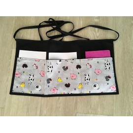 Waitress apron 3 pockets handmade half waist, restaurants cafe, check out more at Janets Handmade aprons, cows