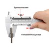 Vernier Caliper, High Precision Carbon Steel Metal Vernier Measuring Tool,