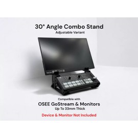 Iron Prints Combo Stand for Osee GoStream Deck and Monitor, Adjustable Up To 33mm