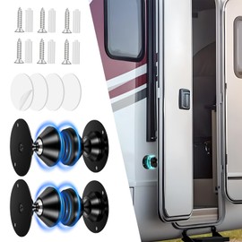 RV Door Stop, Ninyoon 2 Pack RV Door Catch Magnets Outside Heavy Dury, Silent Design Magnet Door Holder Camper Door Stopper RV Accessory Better Than Wedge
