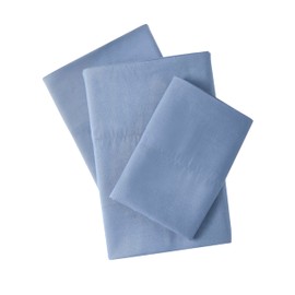 Cozy Soft Cooling 4 piece Sheet Set - Luxurious, Supreme Soft and Cozy Microfiber Bed Sheets - Includes Flat Sheet, Fitted Sheet with Deep Pockets, & Pillowcases & Easy Care- Blue King